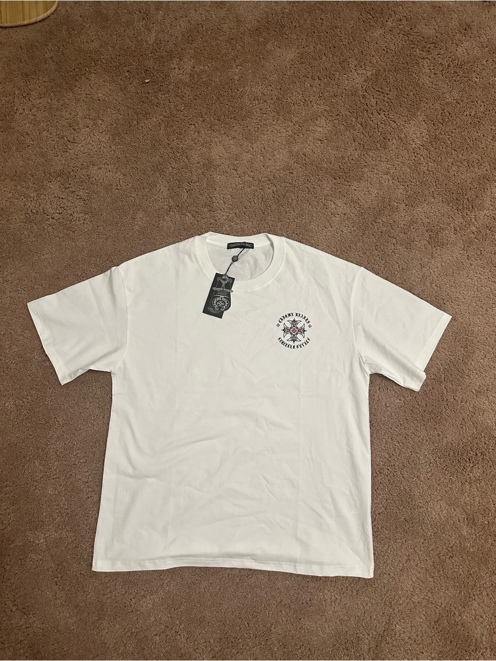 Chrome Hearts White Short-Sleeve Graphic Tee